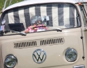 The Clark's Beegle Bus with Celia's fabric