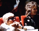 Celia and David Hockney at fashion show